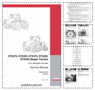 CASE STX275 325 375 425 450 Steiger Tractors Service Manual Book 3 of 12