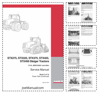 CASE STX275 325 375 425 450 Steiger Tractors Service Manual Book 5 of 12