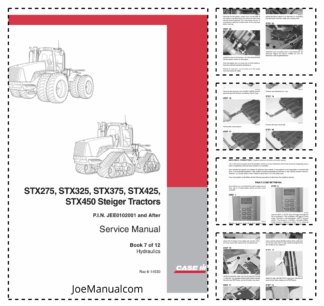 CASE STX275 325 375 425 450 Steiger Tractors Service Manual Book 7 of 12