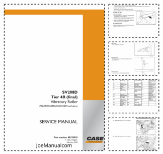 CASE SV208D Tier 4B Vibratory Roller Service Manual 48150518
