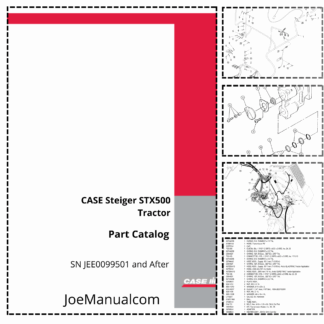 CASE Steiger STX500 4WD Tractor Parts Catalog JEE0099501 and After