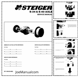 CASE Steiger Tractors Axle and Differential Service Manual