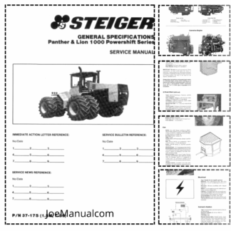 CASE Steiger Tractors Axles Brakes Hydraulic System Service Manual