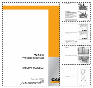 CASE WX148 Wheeled Excavator Service Manual 48005353