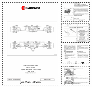 Carraro Deutz Front Axle 20 19 Repair Manual