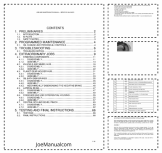 Carraro S128 Axles Operation and Maintenance Manual