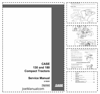Case 130 180 Tractor Service Manual