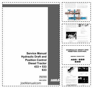 CASE 433 533 633 Tractor Hydraulic Draft and Position Control Service Manual