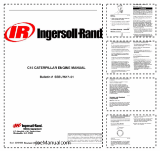 Caterpillar C15 C16 Engine Operators Manual