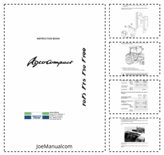 Deutz Fahr Agrocompact F70 F75 F90 F100 Tractor Operators Manual