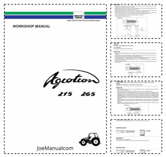Deutz Fahr Agrotron 215 265 Workshop Manual