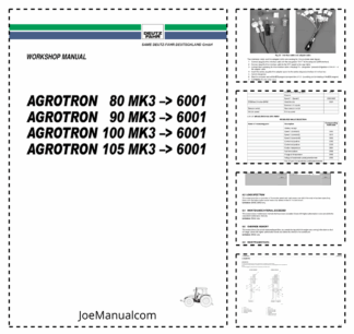 Deutz Fahr Agrotron 80 90 100 105 MK3 Workshop Manual