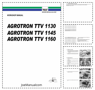 Deutz Fahr Agrotron TTV 1130 1145 1160 Workshop Manual