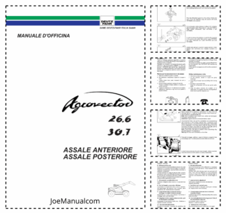 Deutz Fahr Agrovector 26.6 30.7 Front Rear Axle Workshop Manual