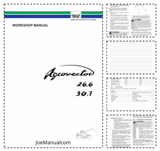 Deutz Fahr Agrovector 26.6 30.7 Workshop Manual