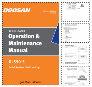 Doosan DL550 5 Wheel Loader Operation and Maintenance Manual 1001 and Up
