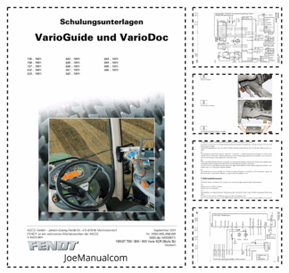 Fendt 700 800 900 VarioGuide VarioDoc Training Manual DE