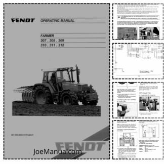 Fendt Farmer 307 308 309 310 311 312 Turbo Turbomatic Tractors Operation Manual