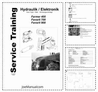 Fendt Farmer 400 Favorit 700 900 Hydraulic and Electrical Systems Service Manual DE