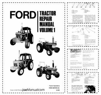 Ford 2610 3610 4110 4610 5610 6610 6710 7610 7710 Tractors Repair Manual SE 3870 Vol1 and Vol2