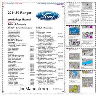 Ford Ranger 2011.50 Workshop Repair Manual
