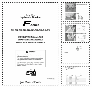 Furukawa F Series Hydraulic Breaker Instruction Manual