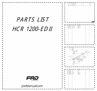 Furukawa HCR1200EDII Hydraulic Crawler Drill Parts Catalog