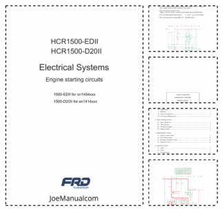 Furukawa HCR1500 EDII D20II Rock Drill Electric Wiring Diagram