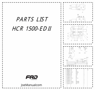 Furukawa HCR1500EDII Hydraulic Crawler Drill Parts Catalog