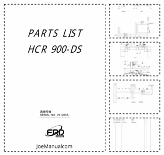 Furukawa HCR900DS Hydraulic Crawler Drill Parts Catalog