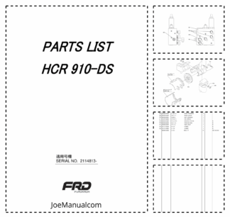 Furukawa HCR910 DS Rock Drill Parts Catalog