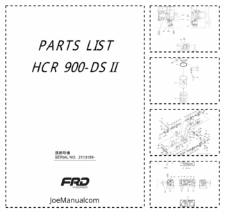 Furukawa HCR910DS Hydraulic Crawler Drill Parts Catalog