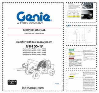 Genie TEREX GTH 55-19 Telehandler Service Manual 2008