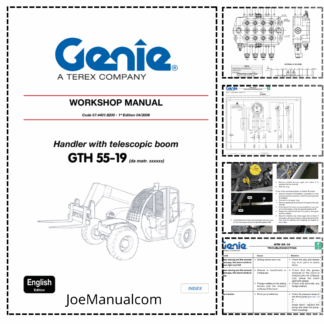 Genie TEREX GTH 55-19 Telehandler Workshop Manual 2006