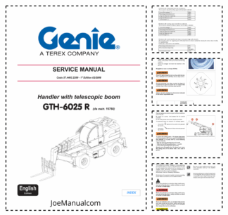 Genie TEREX GTH-6025 R Telescopic Crane Service Manual 2008