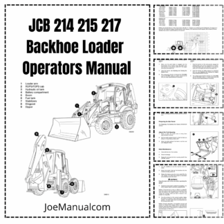 JCB 214 215 217 Backhoe Loader Operators Manual