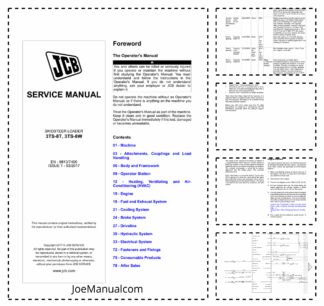 JCB 3TS-8T 3TS-8W Skidsteer Loader Service Manual 9813/7400