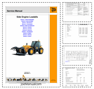 JCB 530 532 533 535 535 535 535 537 540 540 540 Loadall Service Manual 9803/3630-14