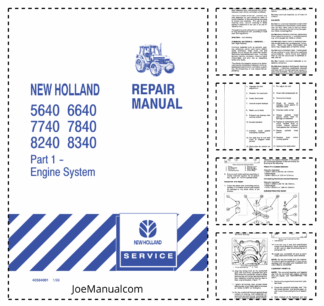 New Holland 8240 Engine System Service Manual