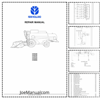 New Holland CS540 CS640 CS520 CS660 Combine Harvester Repair Manual 60464981001