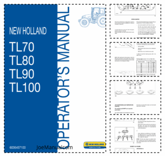 New Holland TL70 TL80 TL90 TL100 Tractor Operators Manual