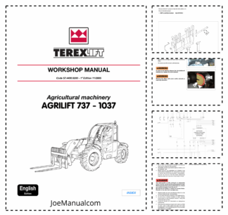 TEREX Agrilift 373 1037 Telehandler Workshop Manual 2005