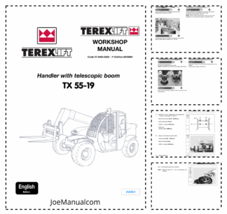 TEREX TX 55-19 Telehandler Workshop Manual 2004
