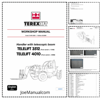 TEREX Telelift 3512 4010 Telehandler Workshop Manual 2006