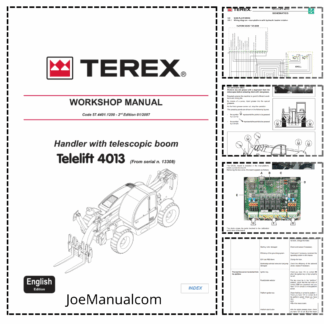 TEREX Telelift 4013 Telehandler Workshop Manual from SN 13308