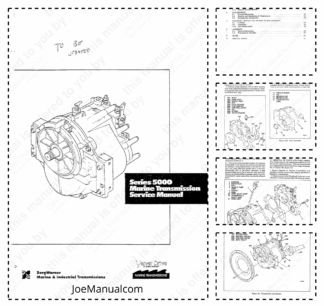 Velvet Drive 5000 Marine Transmission Service Manual