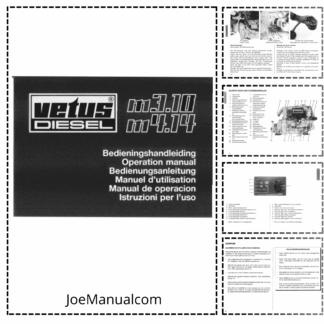 Vetus M3 10 4 14 Marine Diesel Engine Operators Manual