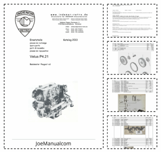 Vetus P4 21 Diesel Engine Parts Catalog