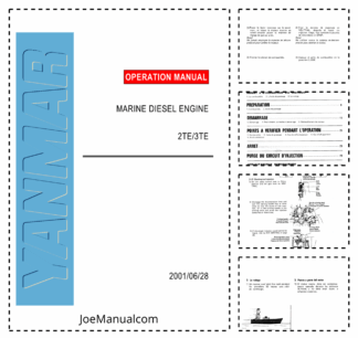 Yanmar 2TE 3TE Marine Diesel Engine Operation Manual