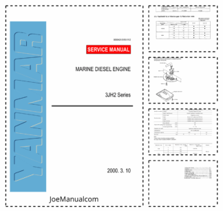 Yanmar 3JH2 3 Marine Diesel Engine Service Manual